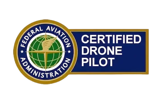 FAA Part 107 certified drone pilot