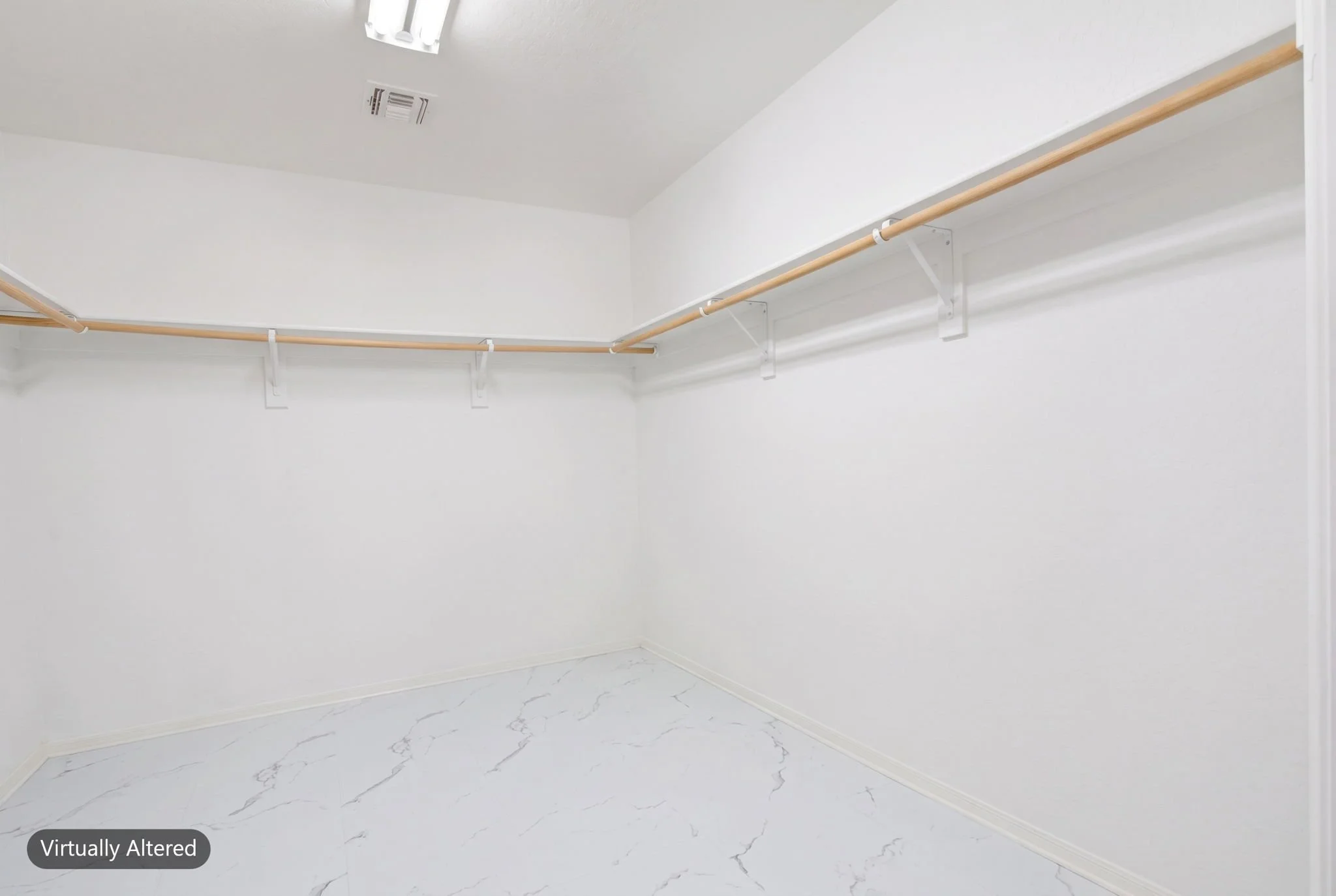 Same room after decluttering