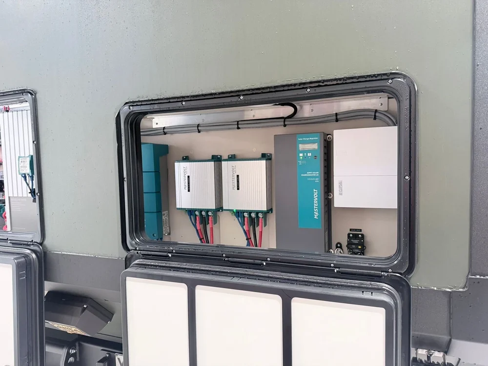 Mastervolt MPPT solar charge regulator and dual MAC Plus chargers