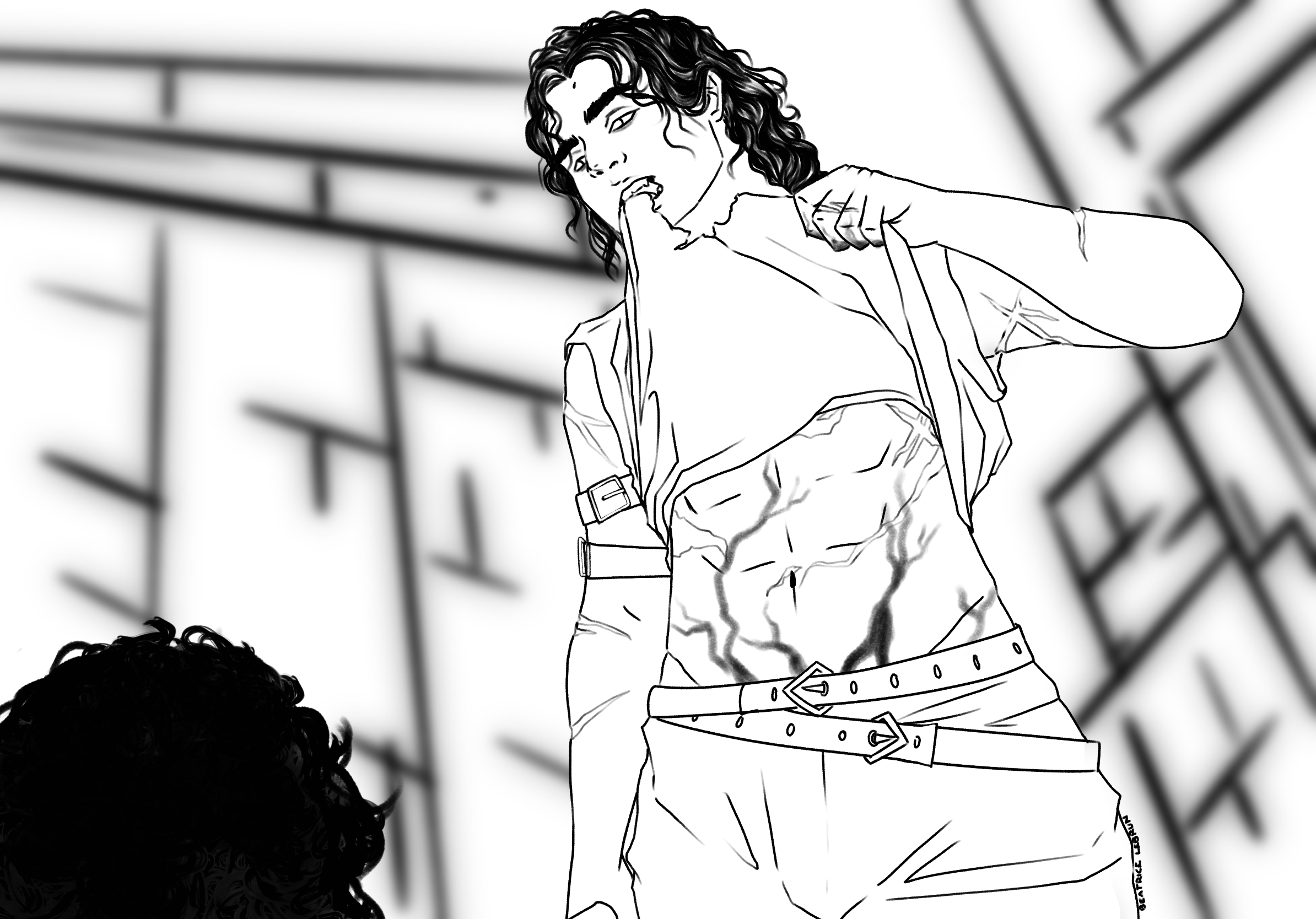 Internal scene illustration example