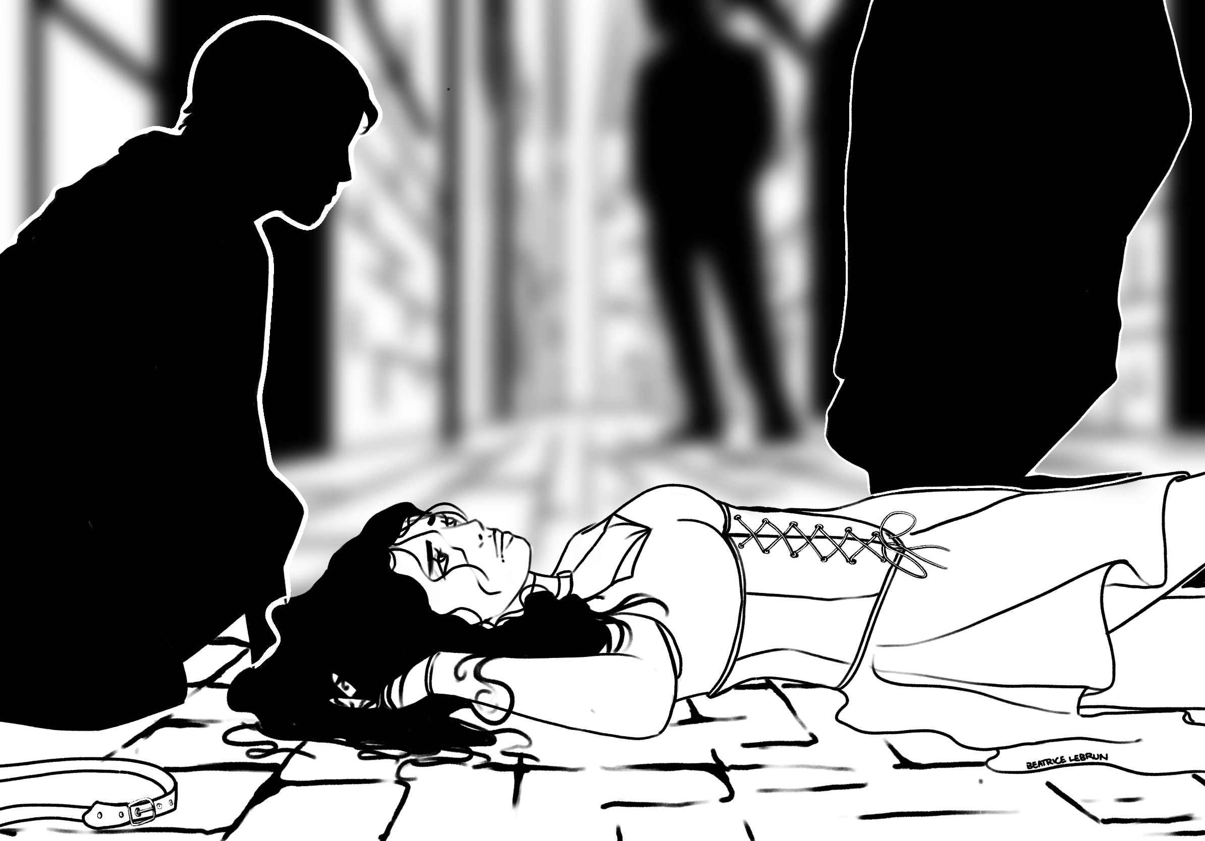 Internal scene illustration example