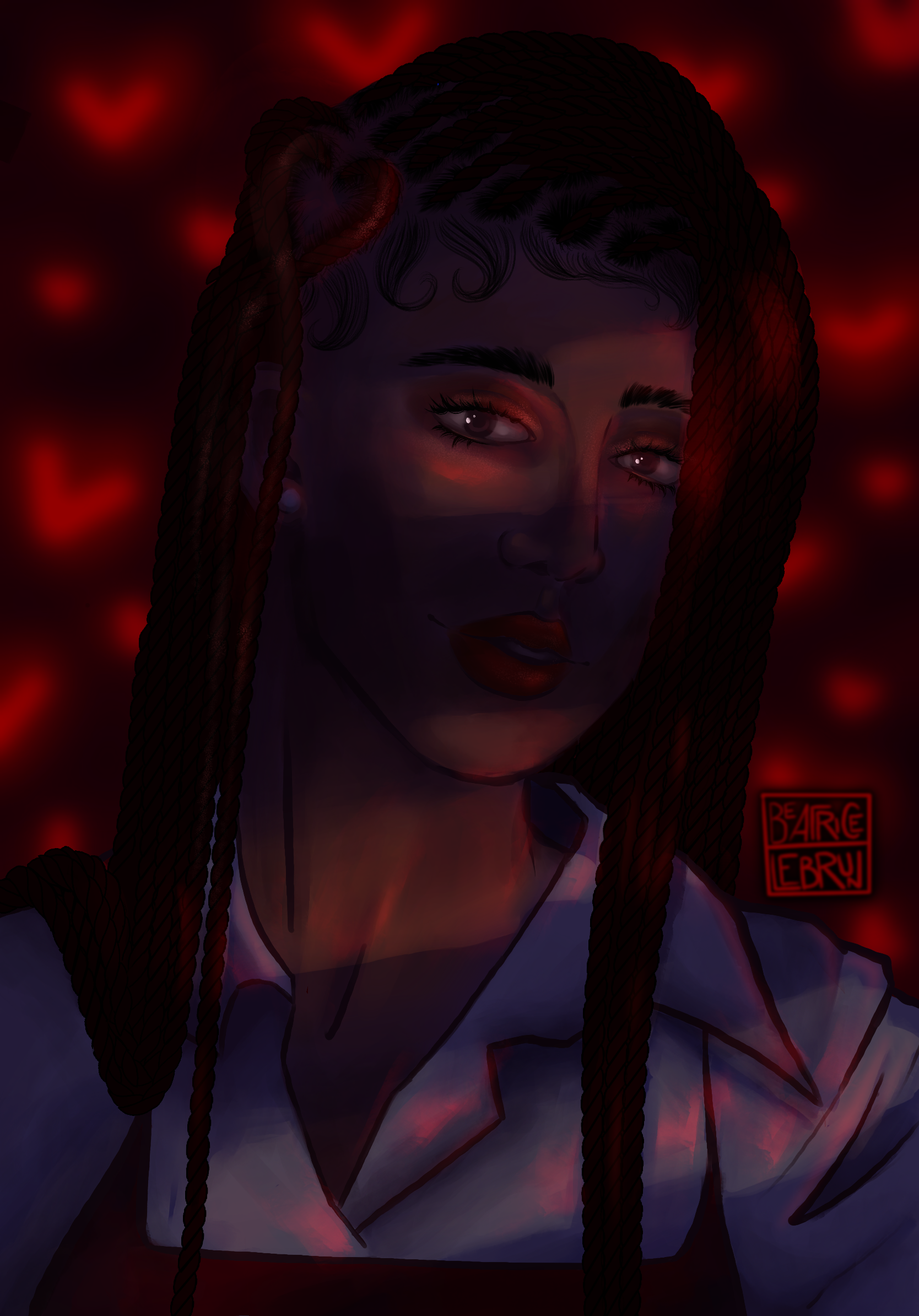 Portrait character illustration example