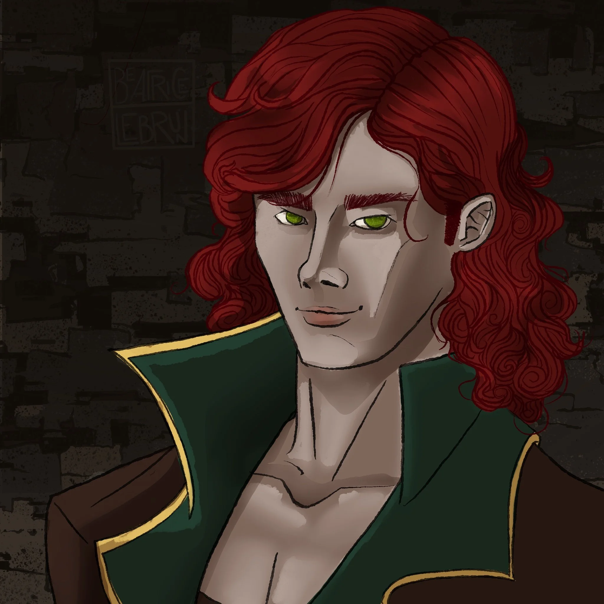 Portrait character illustration example