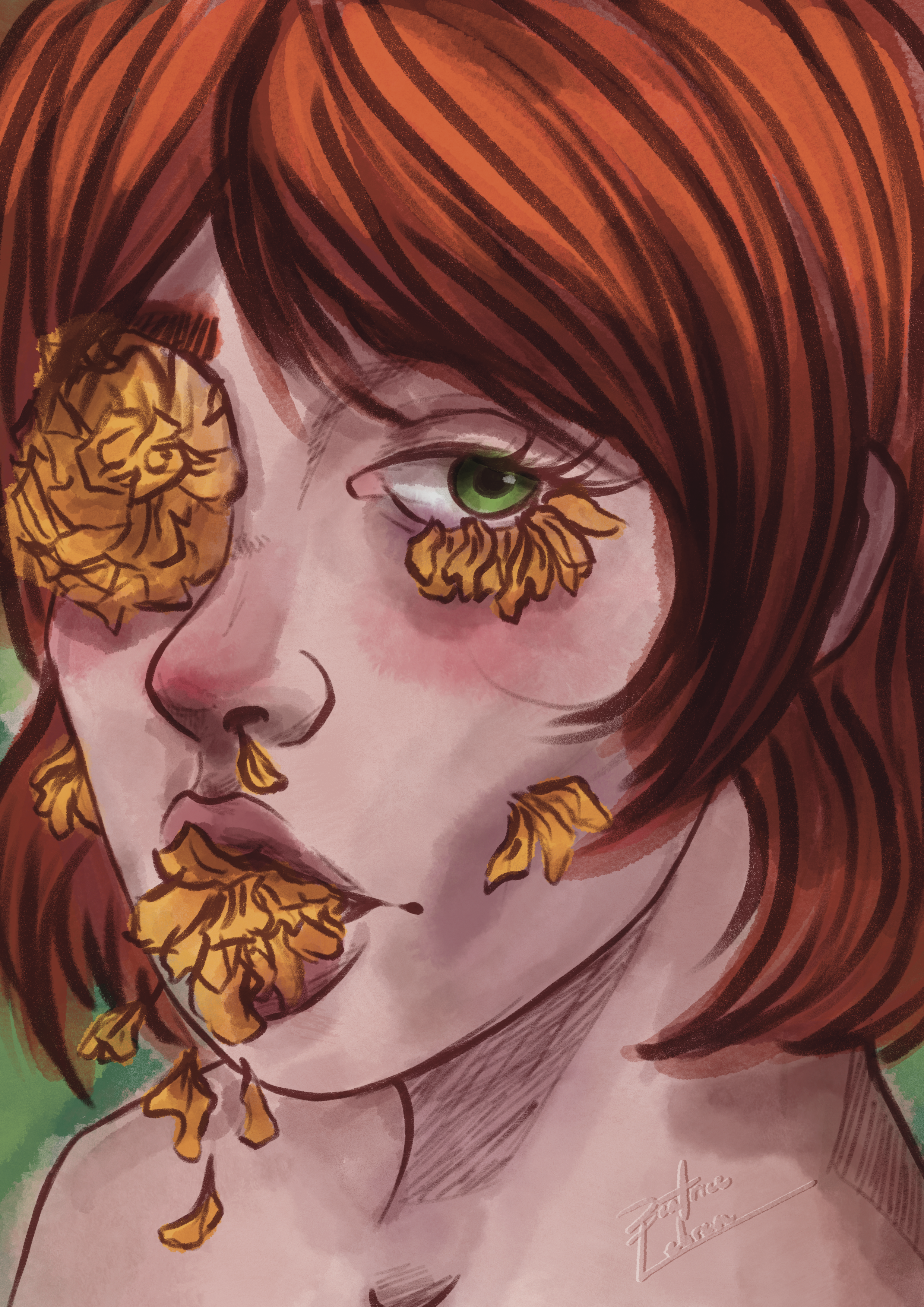 Portrait character illustration example