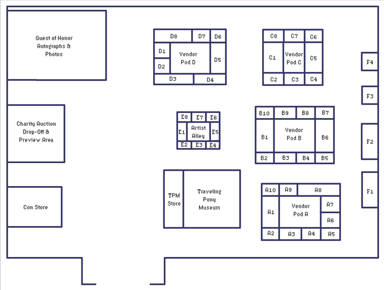 Vendor floor map