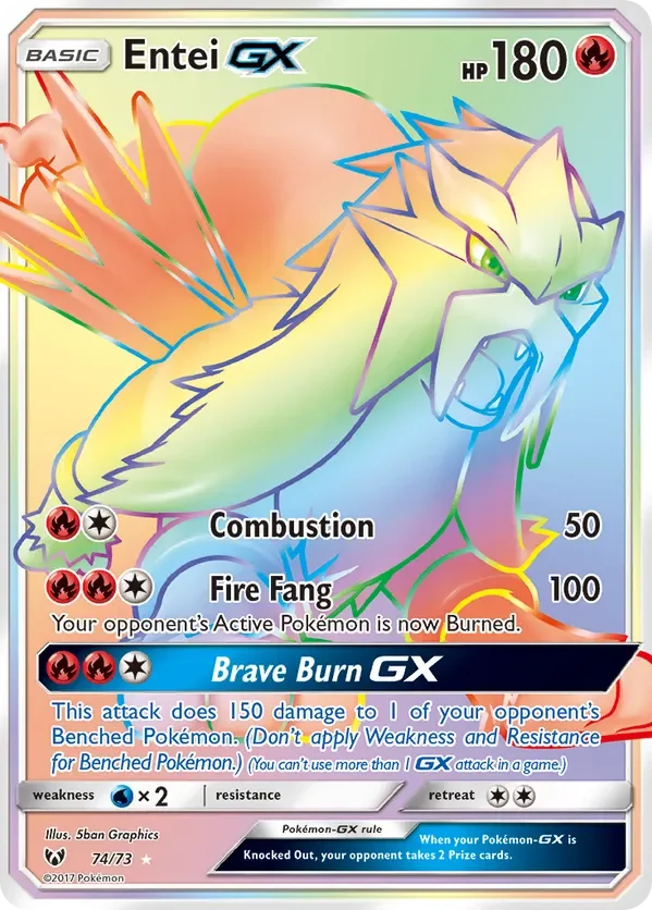 Card 74 Pokémon card from Shining Legends set