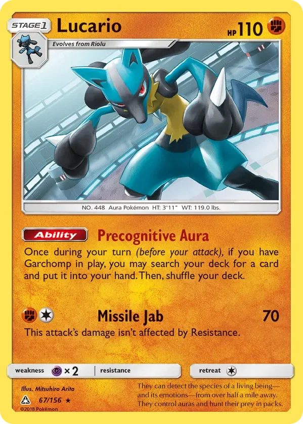 Card 67 Pokémon card from Ultra Prism set