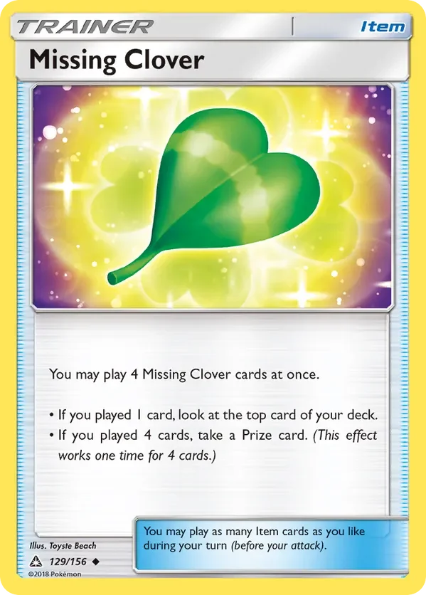 Card 129 Pokémon card from Ultra Prism set