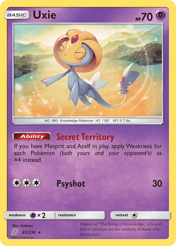 Card 83 Pokémon card from Unified Minds set
