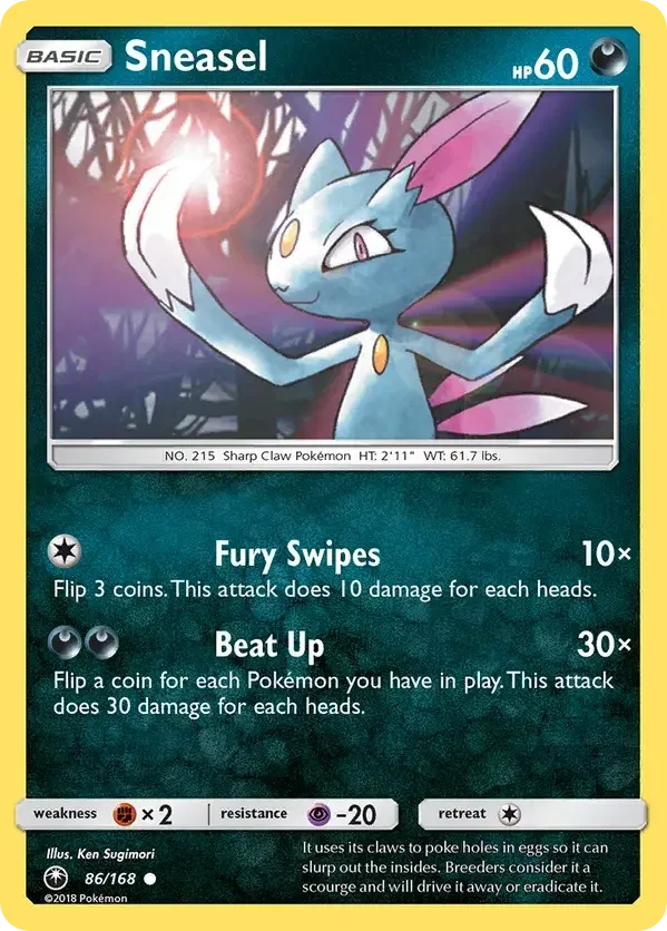 Pokémon card 86 from Celestial Storm set