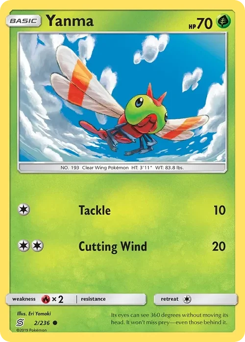 2/236 Yanma Common Pokemon Card