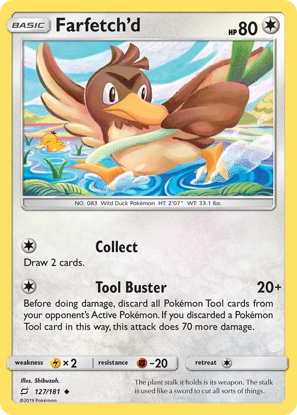 Card 127 Pokémon card from Team Up set