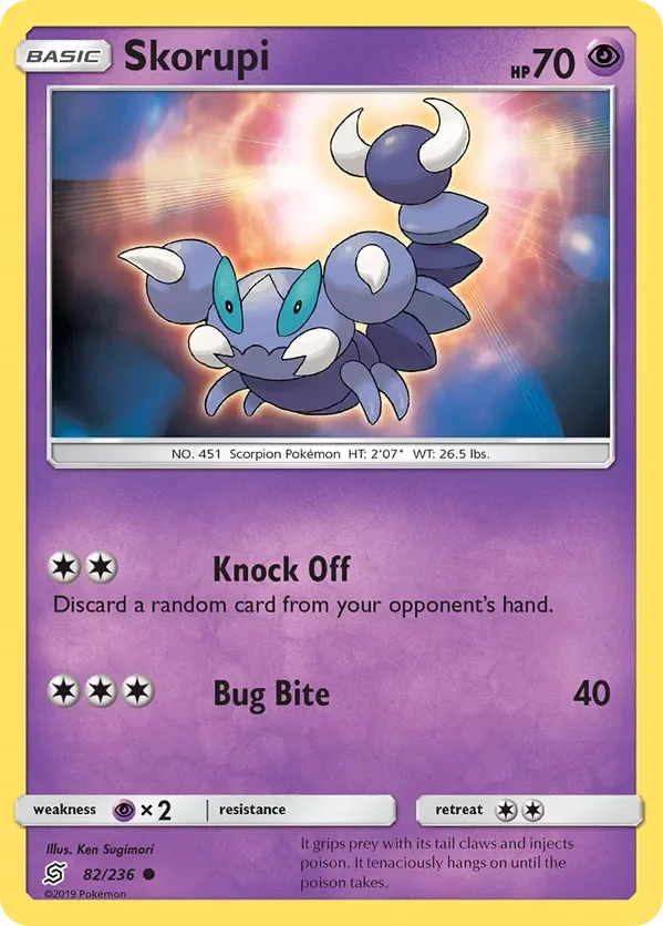 Card 82 Pokémon card from Unified Minds set