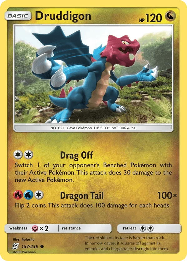 Card 157 Pokémon card from Unified Minds set