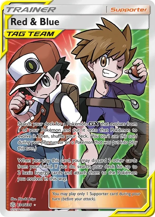 234/236 Red & Blue Full Art Ultra Rare Trainer Card