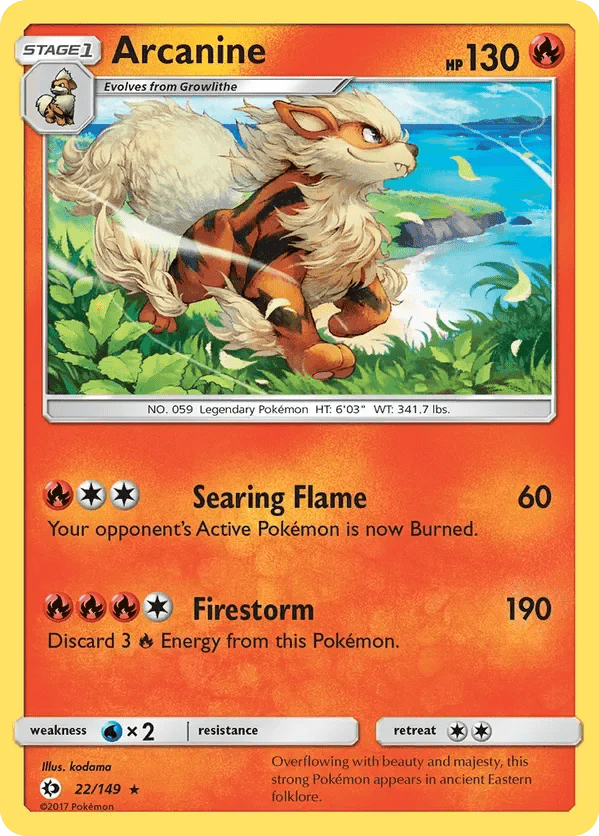 Card 22 Pokémon card from Sun & Moon set