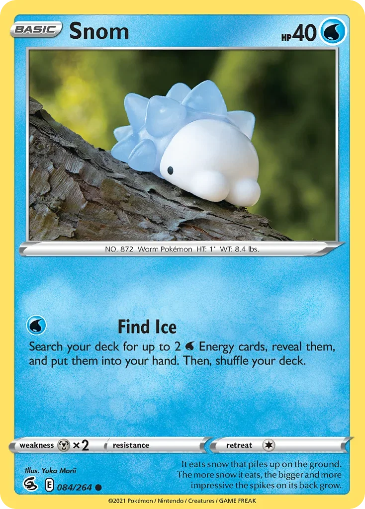 Snom 84 Pokemon card from Fusion Strike set