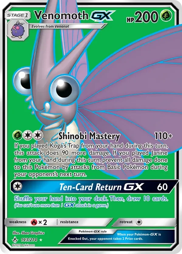 Card 193 Pokémon card from Unbroken Bonds set