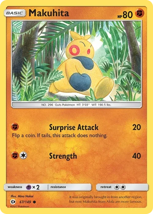 67/149 from Sun & Moon Base Common Pokemon Card