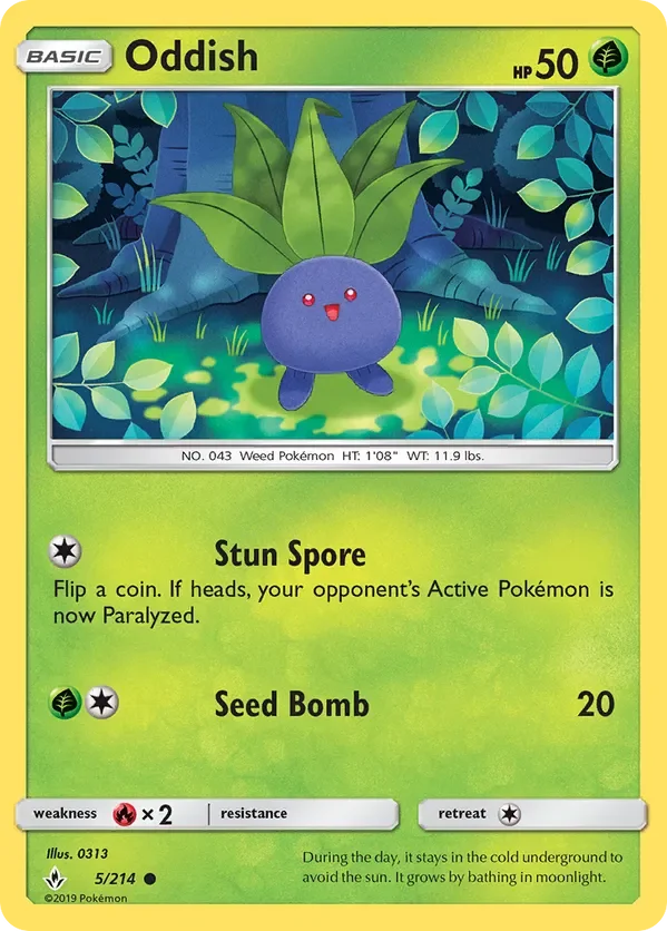 Card 5 Pokémon card from Unbroken Bonds set