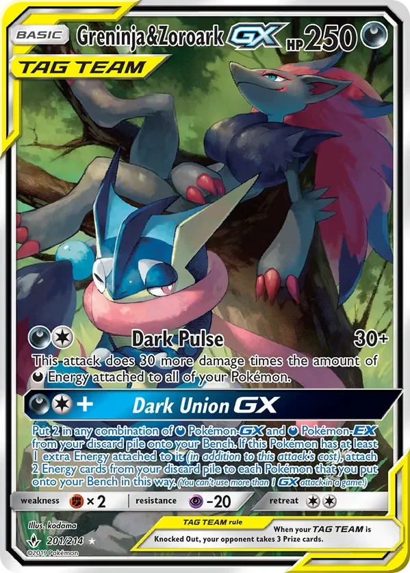 Greninja & Zoroark GX from Unbroken Bonds