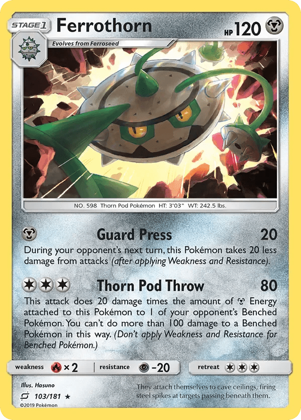 Card 103 Pokémon card from Team Up set