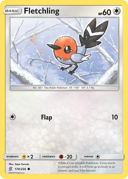 179/236 Fletchling Common Pokemon Card
