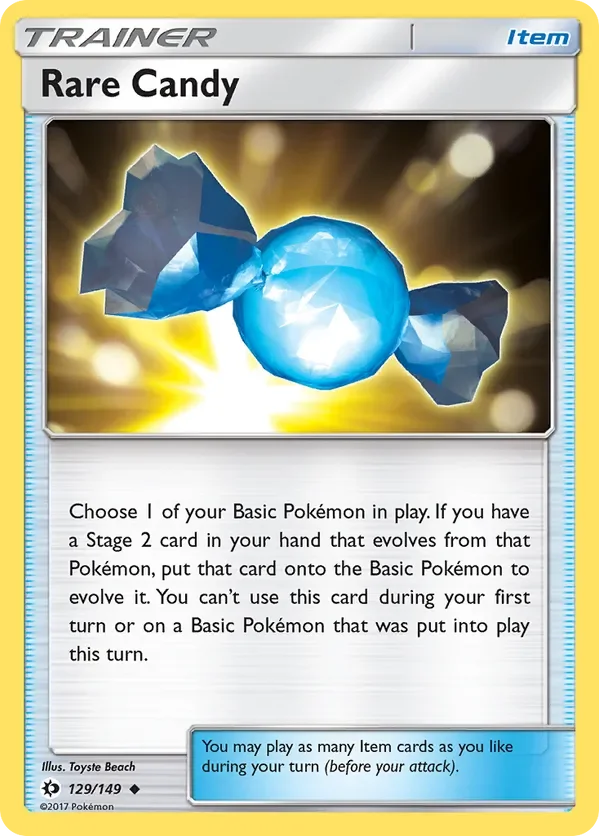 Card 129 Pokémon card from Sun & Moon set