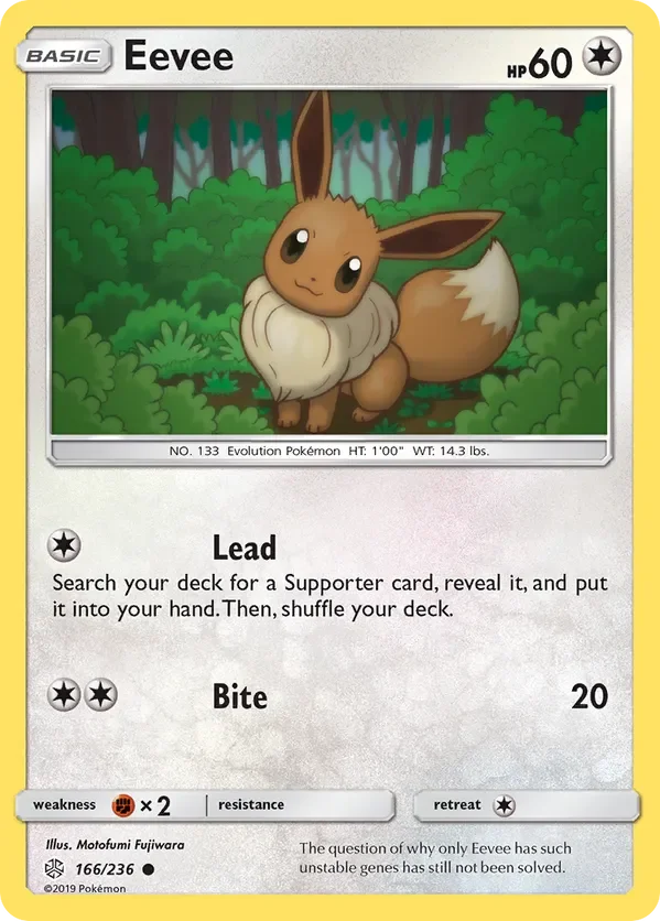 Card 166 Pokémon card from Cosmic Eclipse set