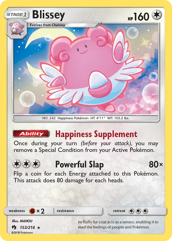 Card 153 Pokémon card from Lost Thunder set