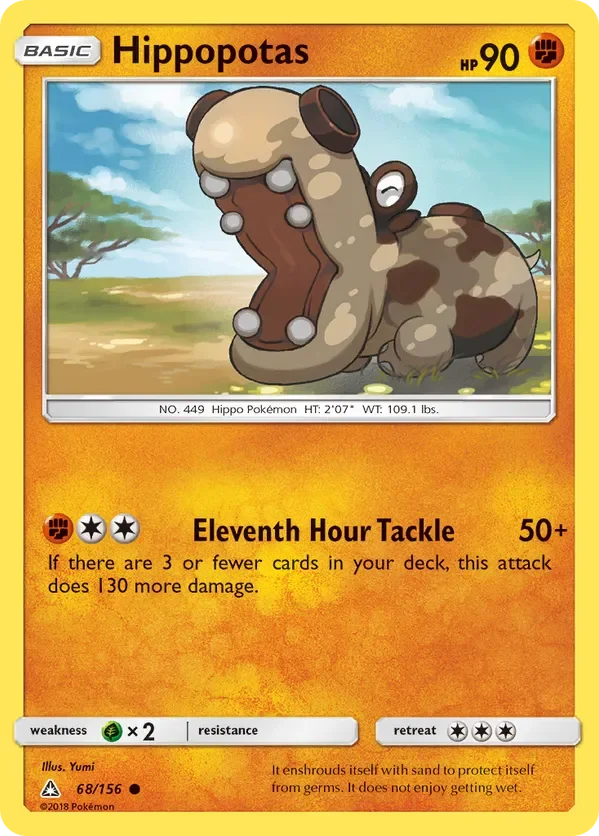 Card 68 Pokémon card from Ultra Prism set