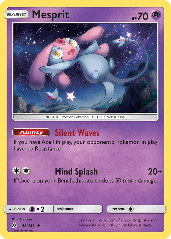 Card 42 Pokémon card from Forbidden Light set