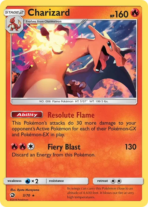 Card 3 Pokémon card from Dragon Majesty set
