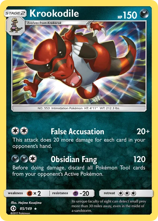 Card 85 Pokémon card from Sun & Moon set
