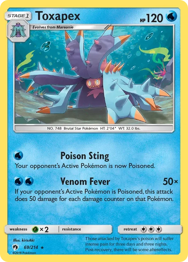 Card 69 Pokémon card from Lost Thunder set