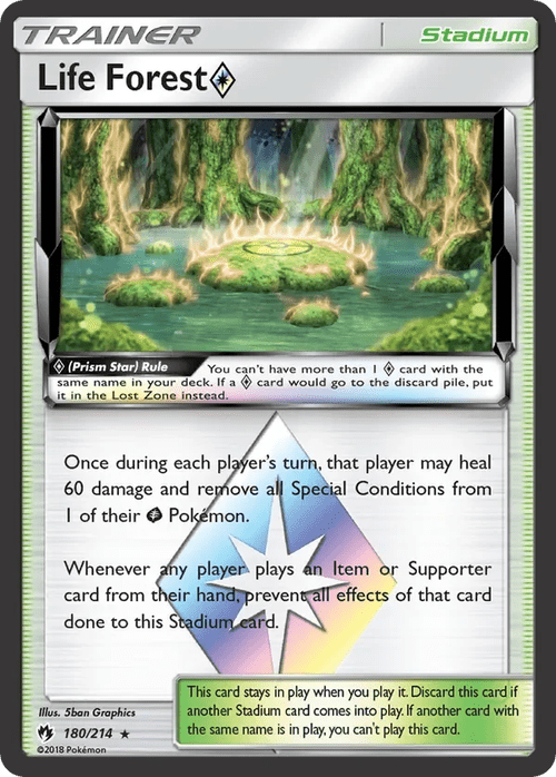 180/214 from Lost Thunder Prism Rare Trainer Card