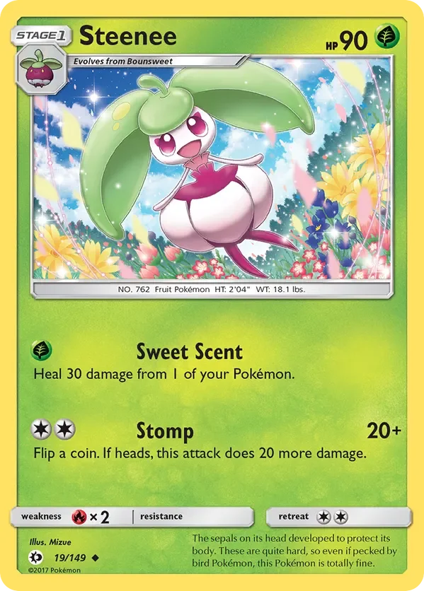 Card 19 Pokémon card from Sun & Moon set