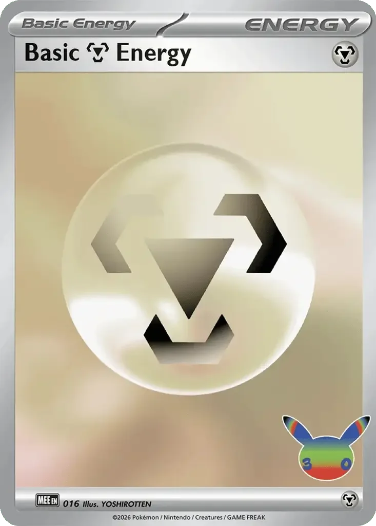 Steel Energy Pokemon 30th Anniversary Card List Celebration