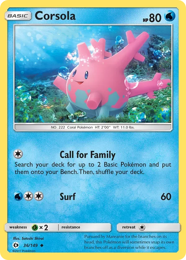 Card 36 Pokémon card from Sun & Moon set