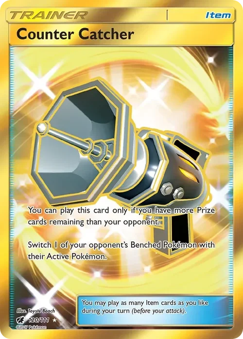 120/111 from Crimson Invasion Gold Secret Rare Trainer Card