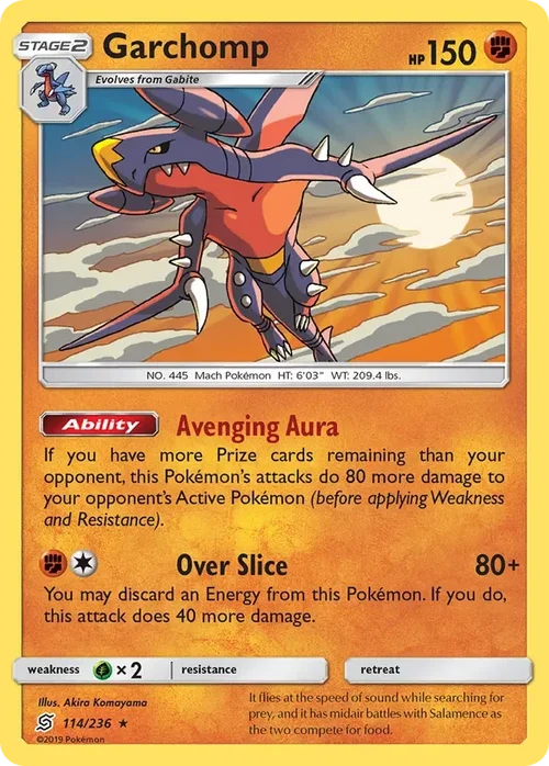 114/236 Garchomp Holo Rare Pokemon Card