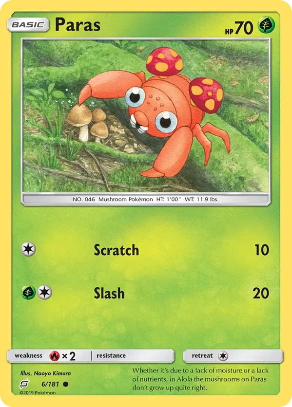 Card 6 Pokémon card from Team Up set