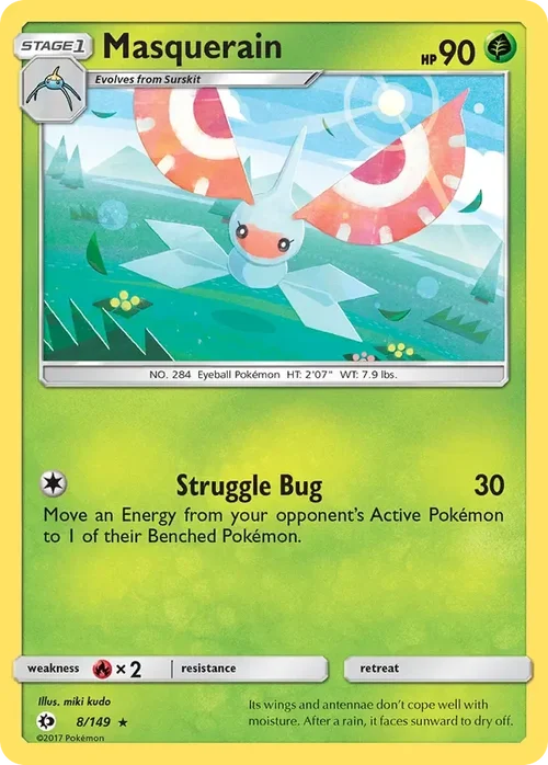 8/149 from Sun & Moon Base Rare Pokemon Card
