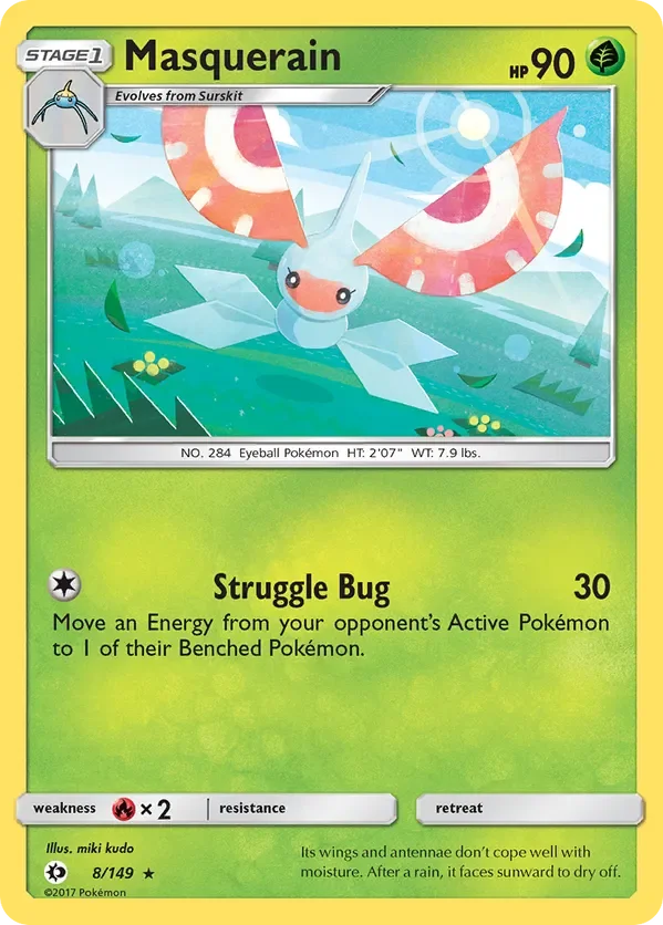 Card 8 Pokémon card from Sun & Moon set
