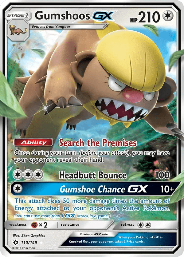 Card 110 Pokémon card from Sun & Moon set