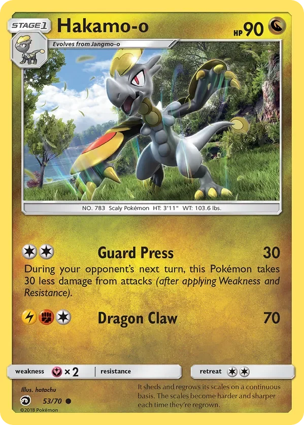 Card 53 Pokémon card from Dragon Majesty set