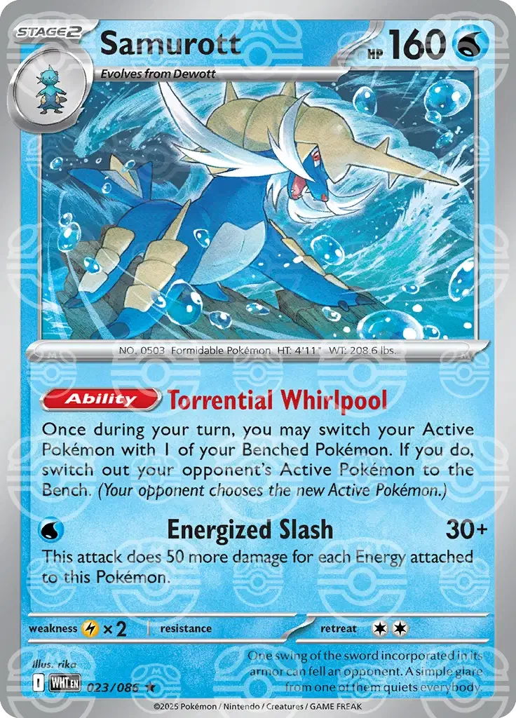 White Flare Samurott Master Ball