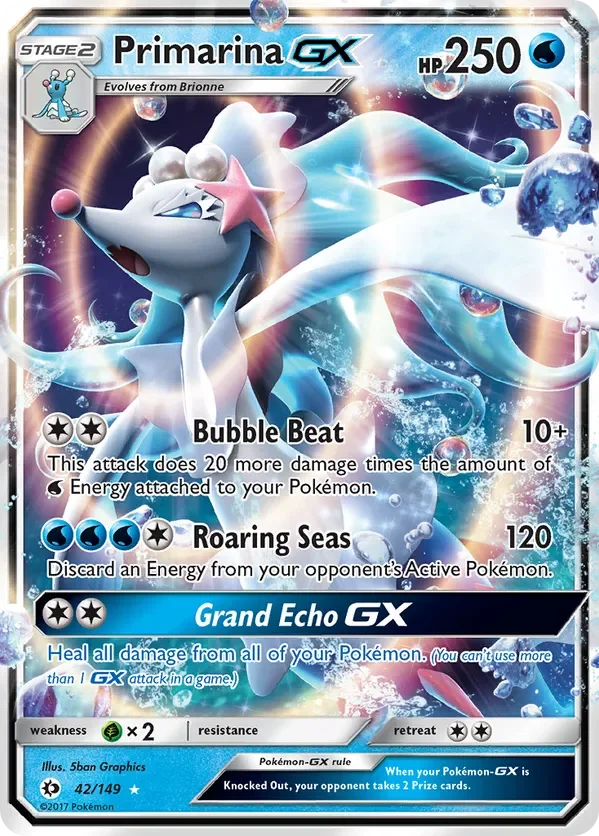 Card 42 Pokémon card from Sun & Moon set