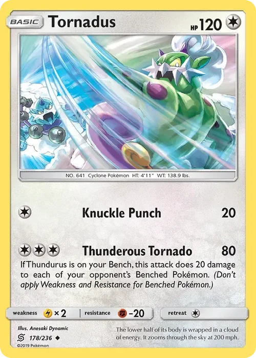 178/236 Tornadus Uncommon Pokemon Card