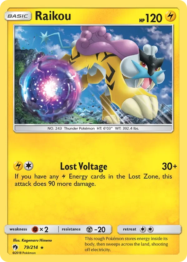 Card 79 Pokémon card from Lost Thunder set
